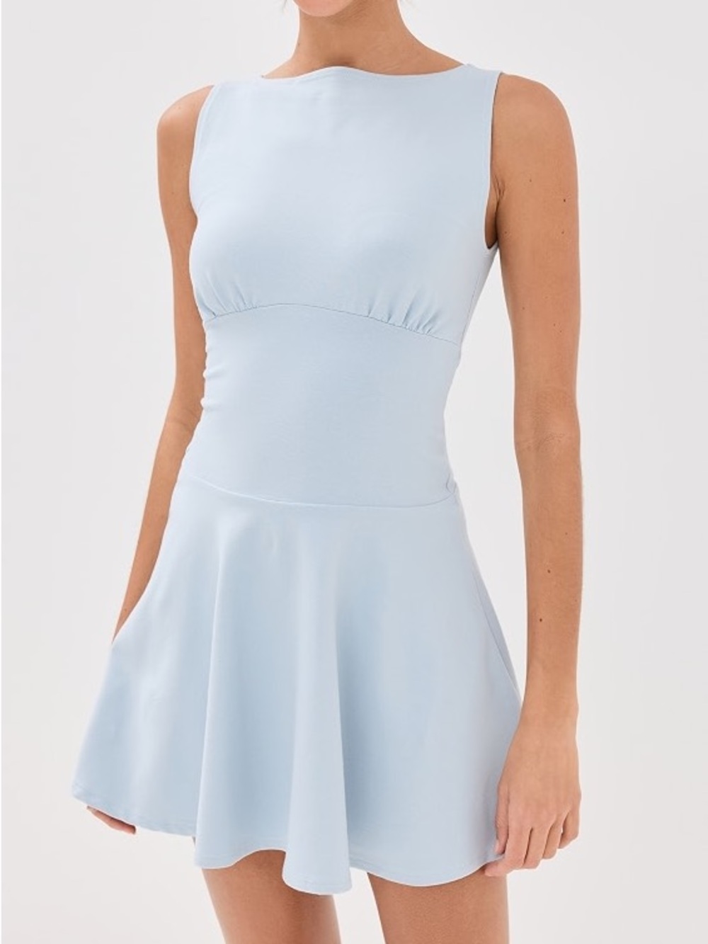 Reformation Mayve Knit Mini Dress - Mineral